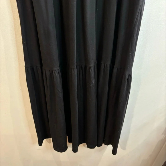 GENTLE FAWN Sz M Tiered Skirt Puff Sleeves Flowy Cotton Modal Blend Maxi Dress - Picture 4 of 12